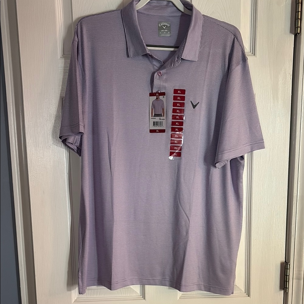 Callaway Purple Performance Polo Shirt